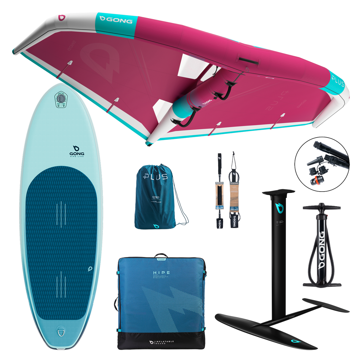 GONG | Pack Wing foil Board Inflatable HIPE Like