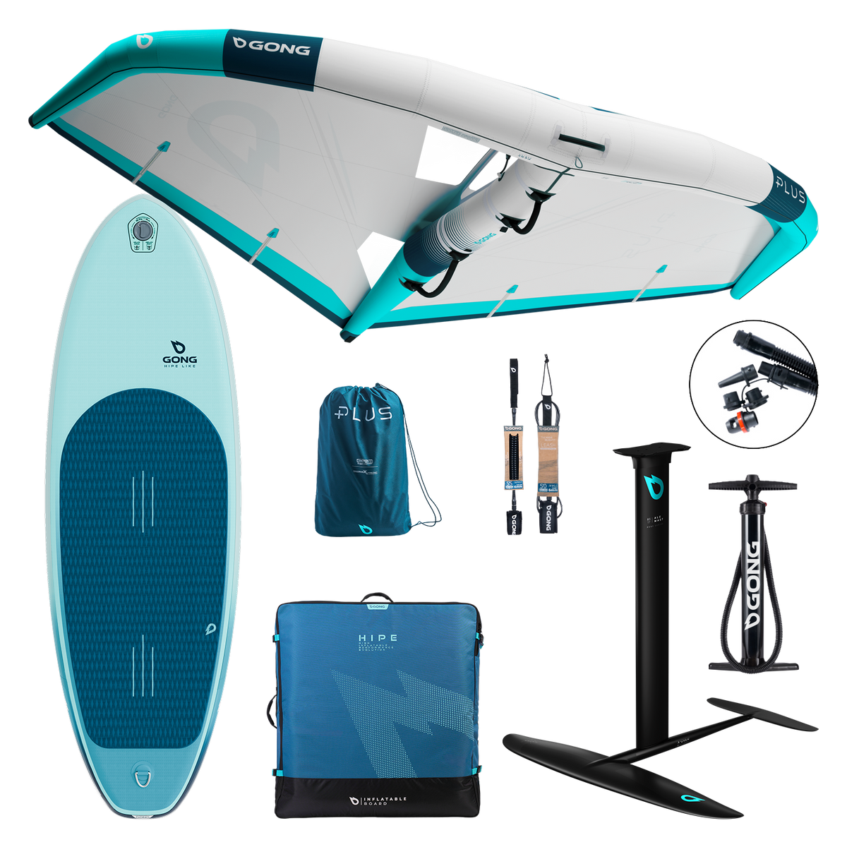 GONG | Pack Wing foil Board Inflatable HIPE Like