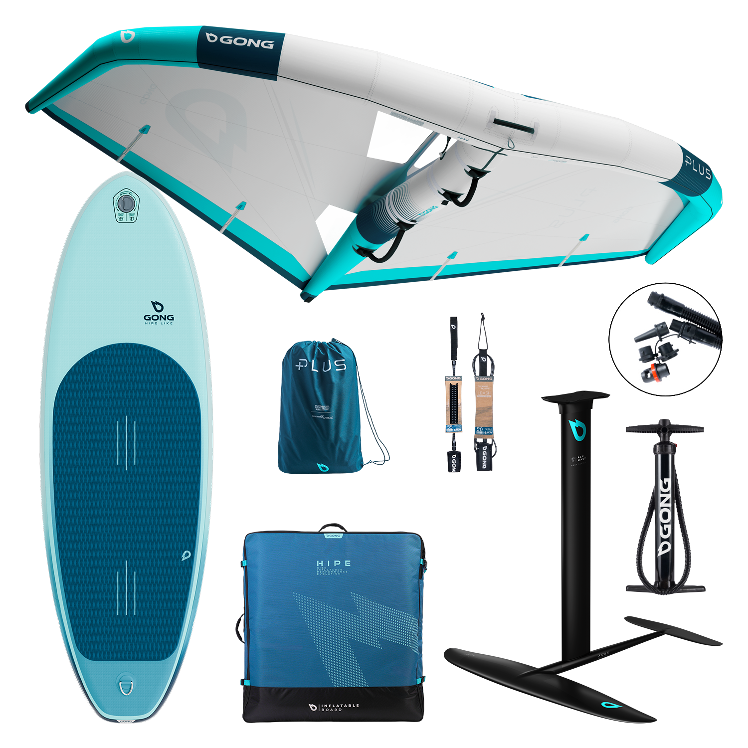 GONG | Pack Wing foil Board Inflatable HIPE Like
