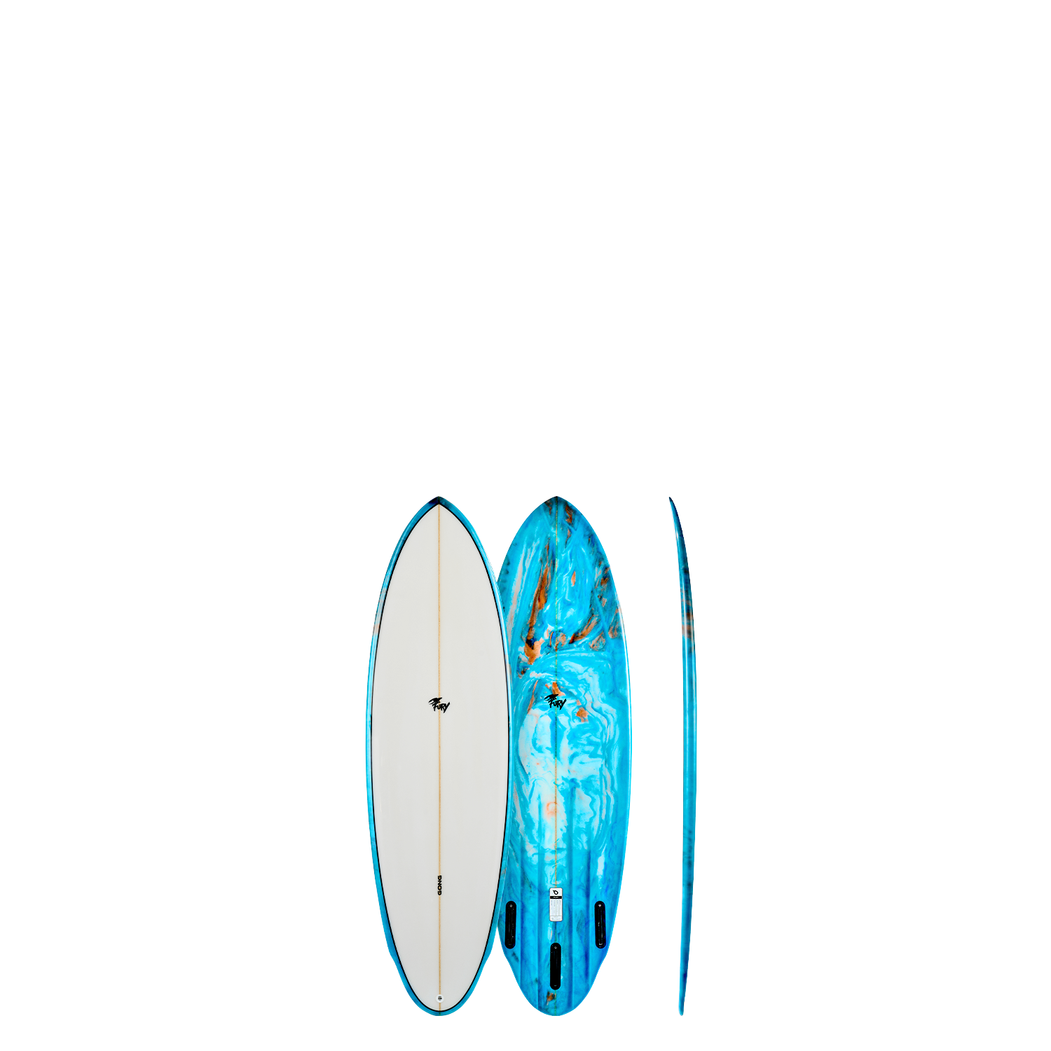 GONG | Factory Surf Fury PU 5'6 Blue Red