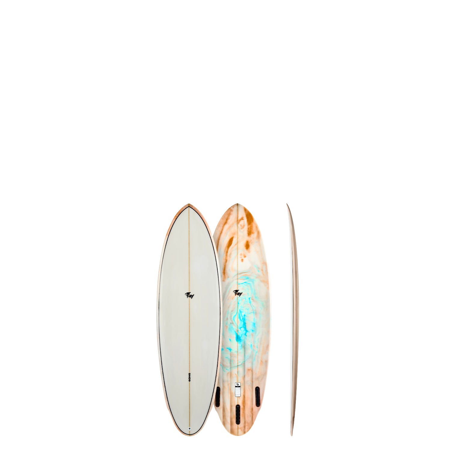 GONG | Factory Surf Fury PU 5'9 Blue & Red
