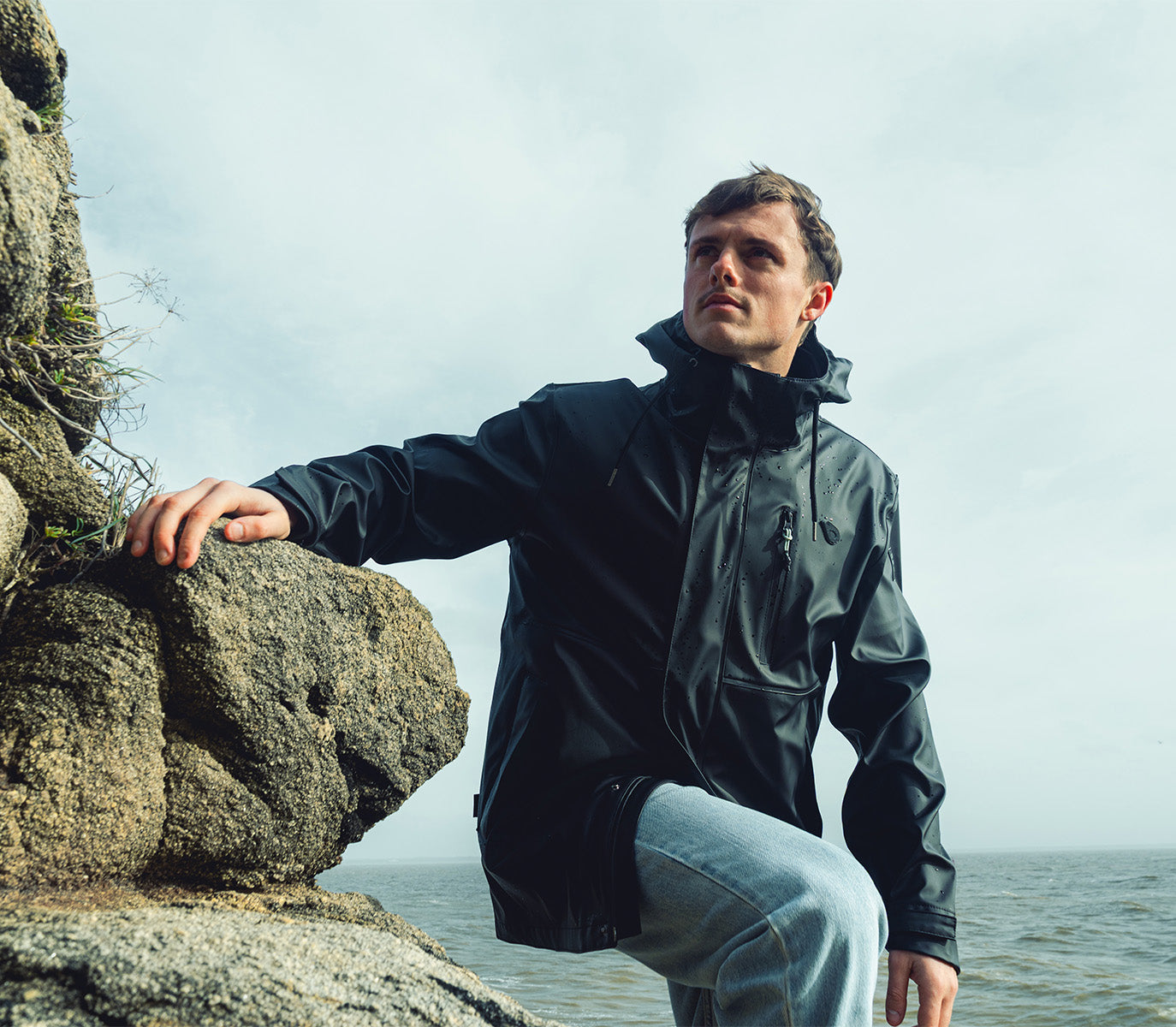 GONG | Veste Cirée Imperméable Combo Outerwear Unisexe