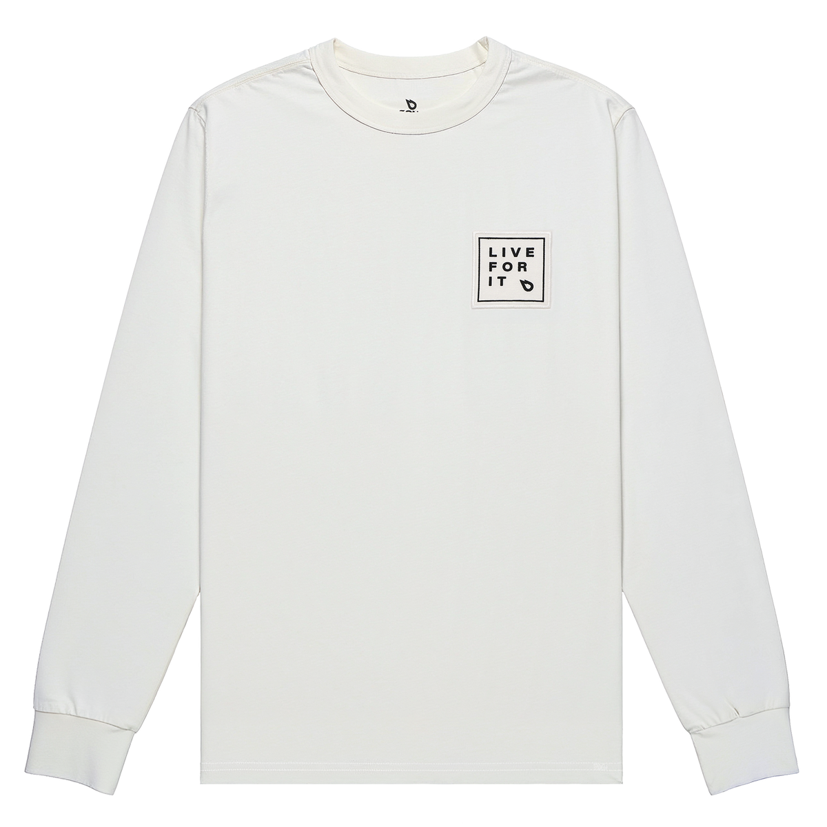 GONG | Long Sleeve T-Shirt Live For It Patch Unisex Organic Cotton