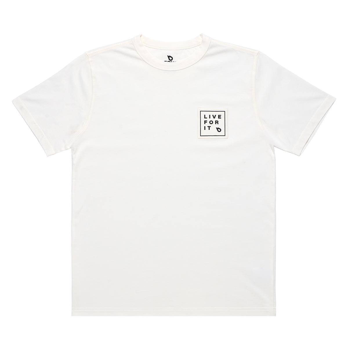 GONG | T-Shirt Live For It Patch Unisexe Coton Biologique