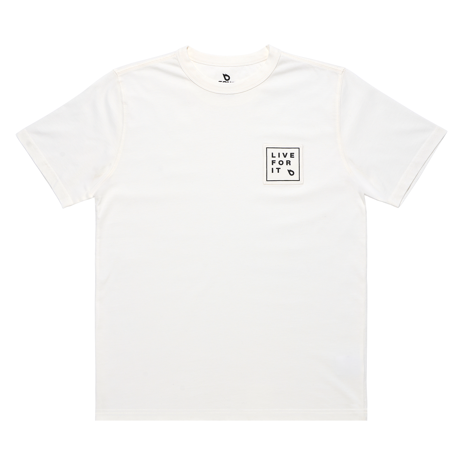 GONG | T-Shirt Live For It Patch Unisexe Coton Biologique