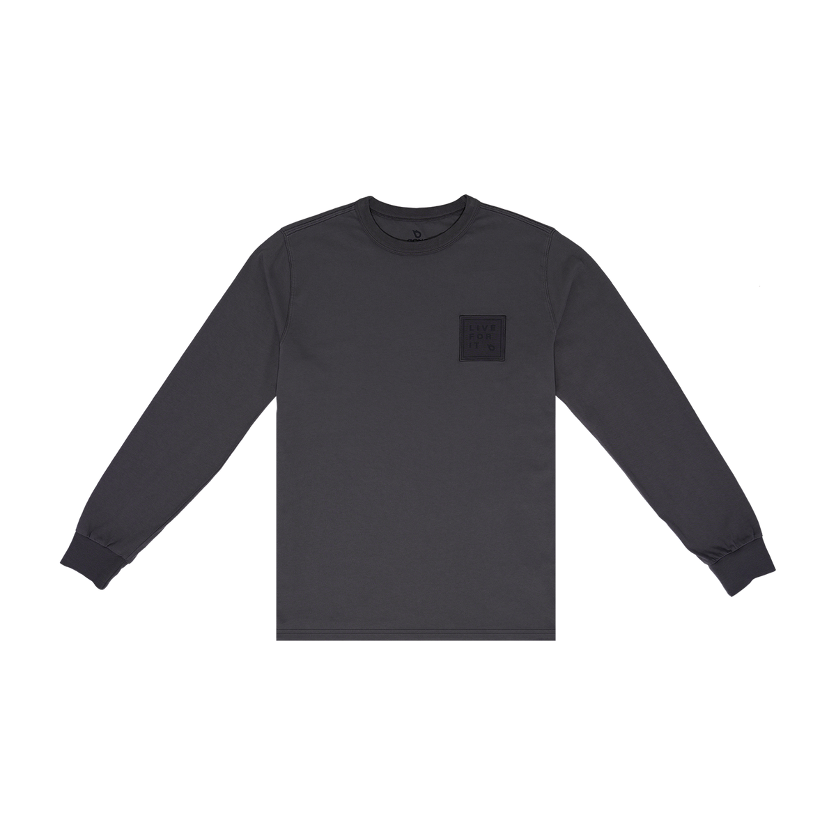 GONG | T-Shirt Manches Longues Live For It Patch Unisexe Coton Biologique