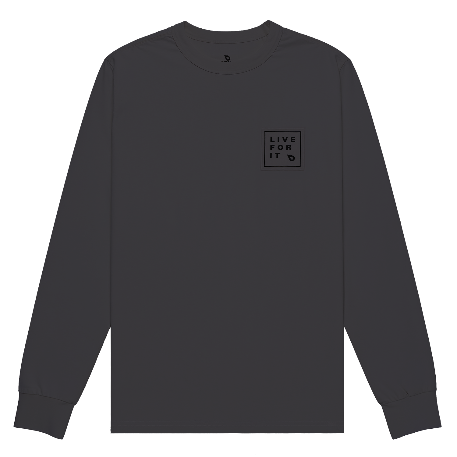 GONG | Long Sleeve T-Shirt Live For It Patch Unisex Organic Cotton
