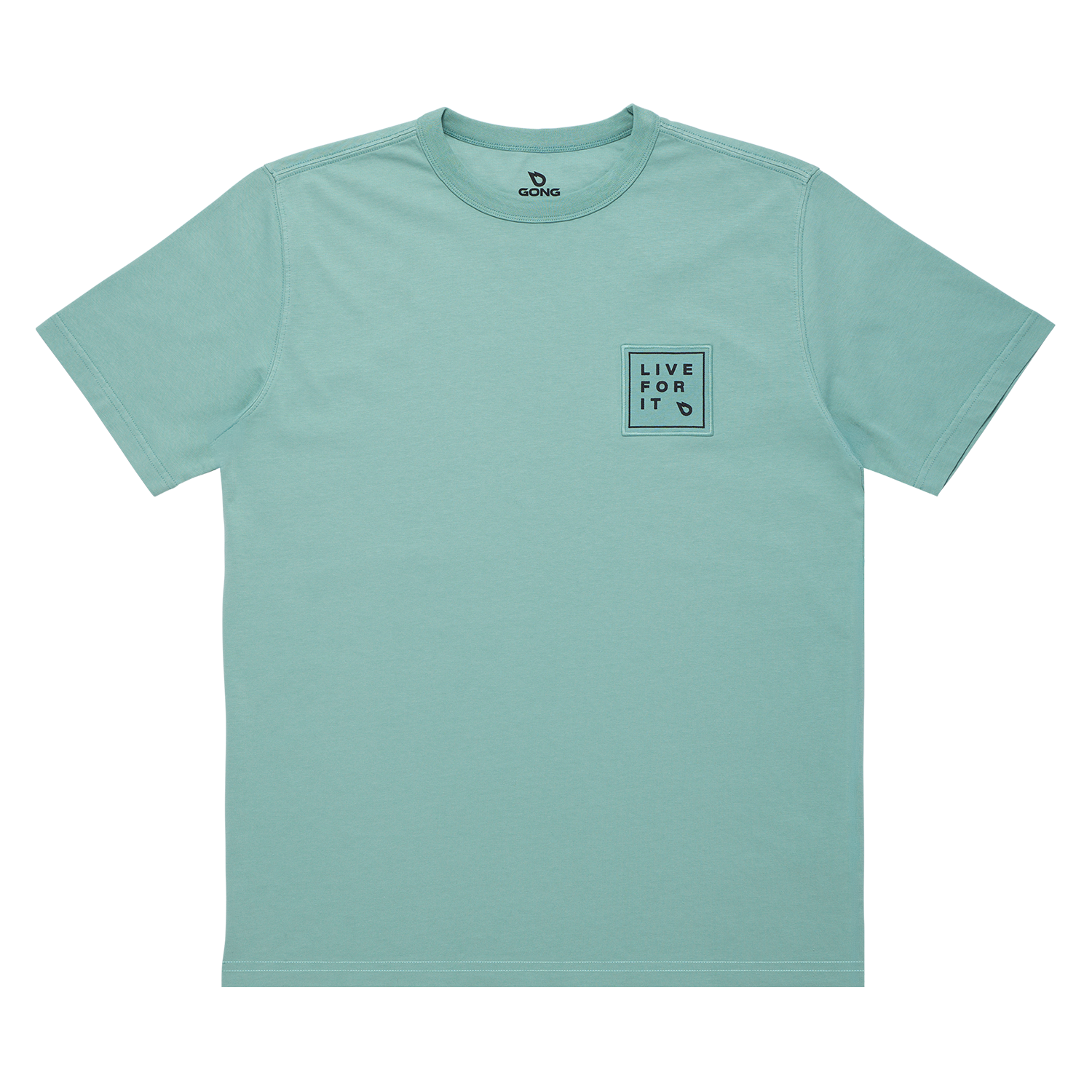 GONG | T-Shirt Live For It Patch Unisexe Coton Biologique