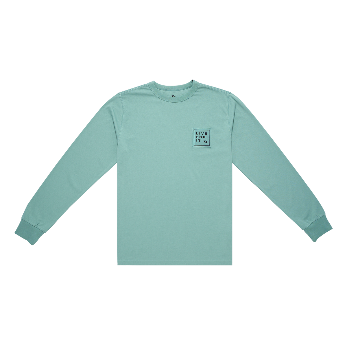 GONG | T-Shirt Manches Longues Live For It Patch Unisexe Coton Biologique