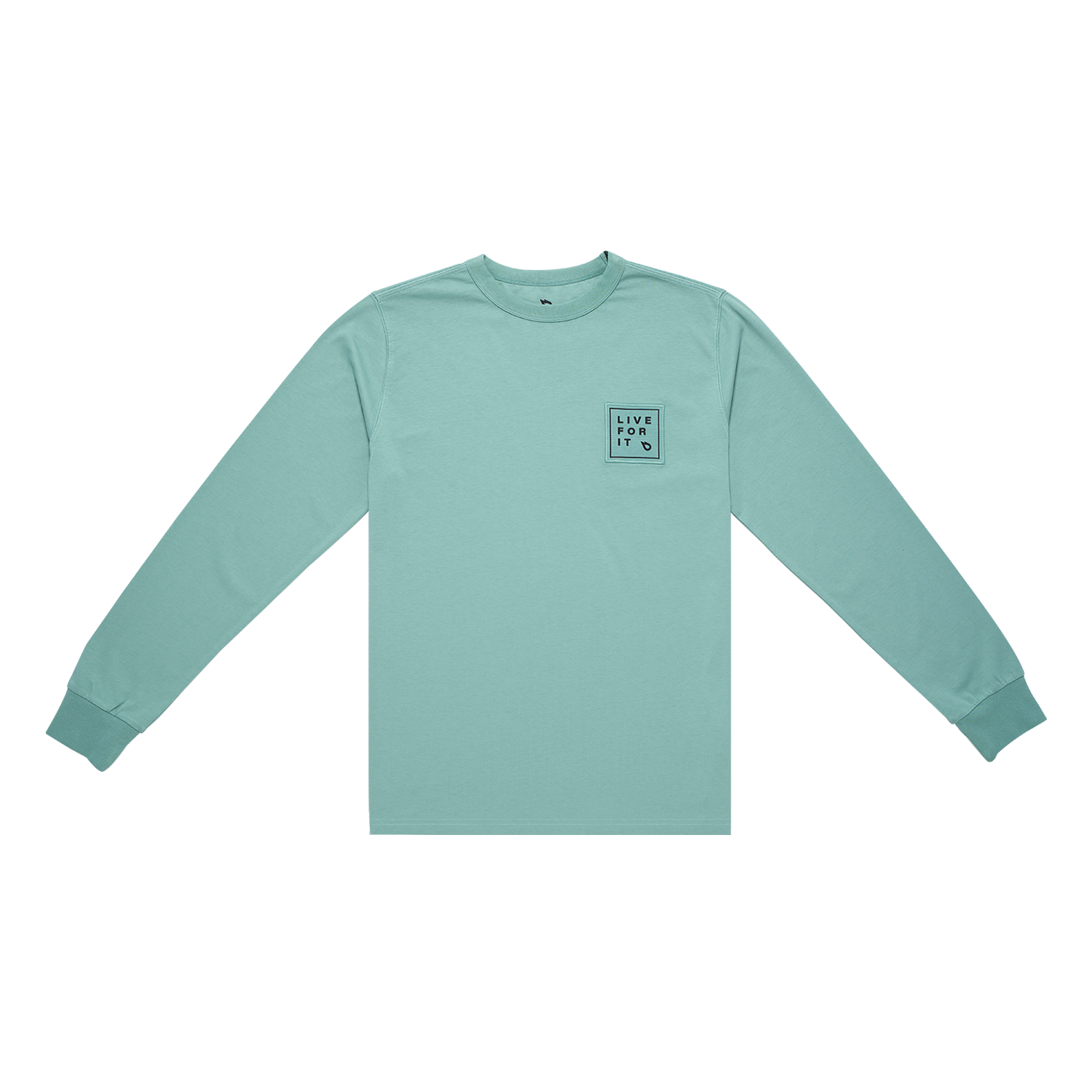 GONG | T-Shirt Manches Longues Live For It Patch Unisexe Coton Biologique