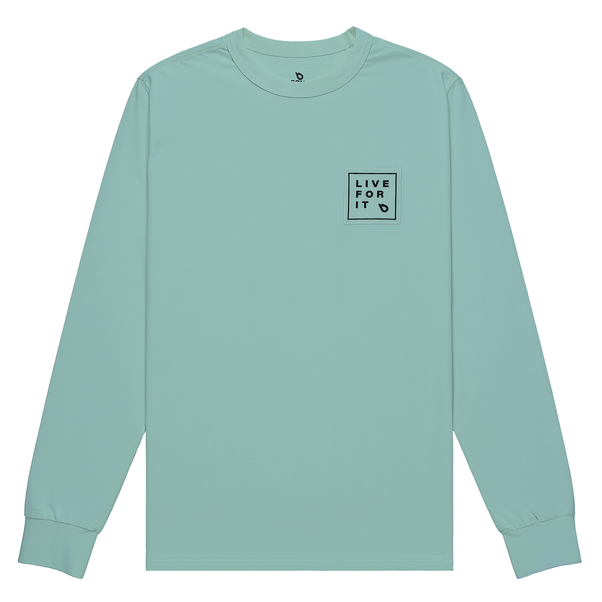 GONG | Long Sleeve T-Shirt Live For It Patch Unisex Organic Cotton