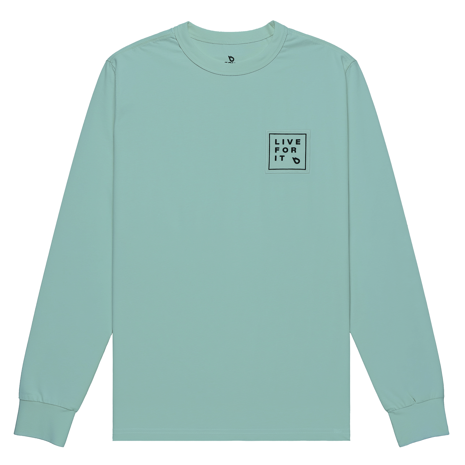 GONG | Long Sleeve T-Shirt Live For It Patch Unisex Organic Cotton