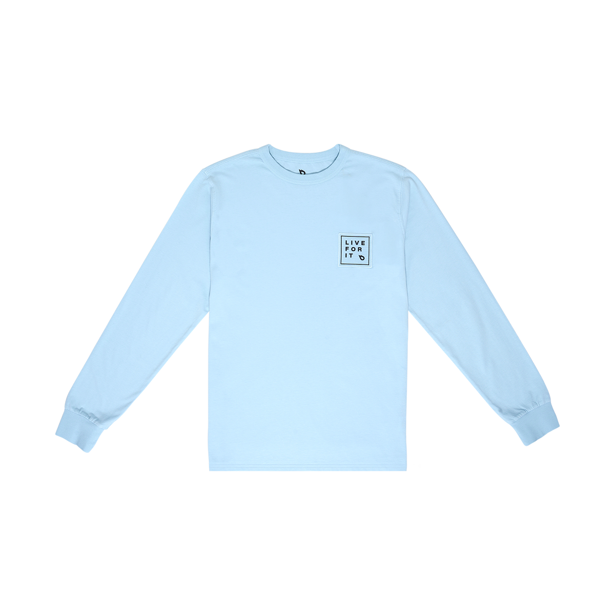 GONG | T-Shirt Manches Longues Live For It Patch Unisexe Coton Biologique