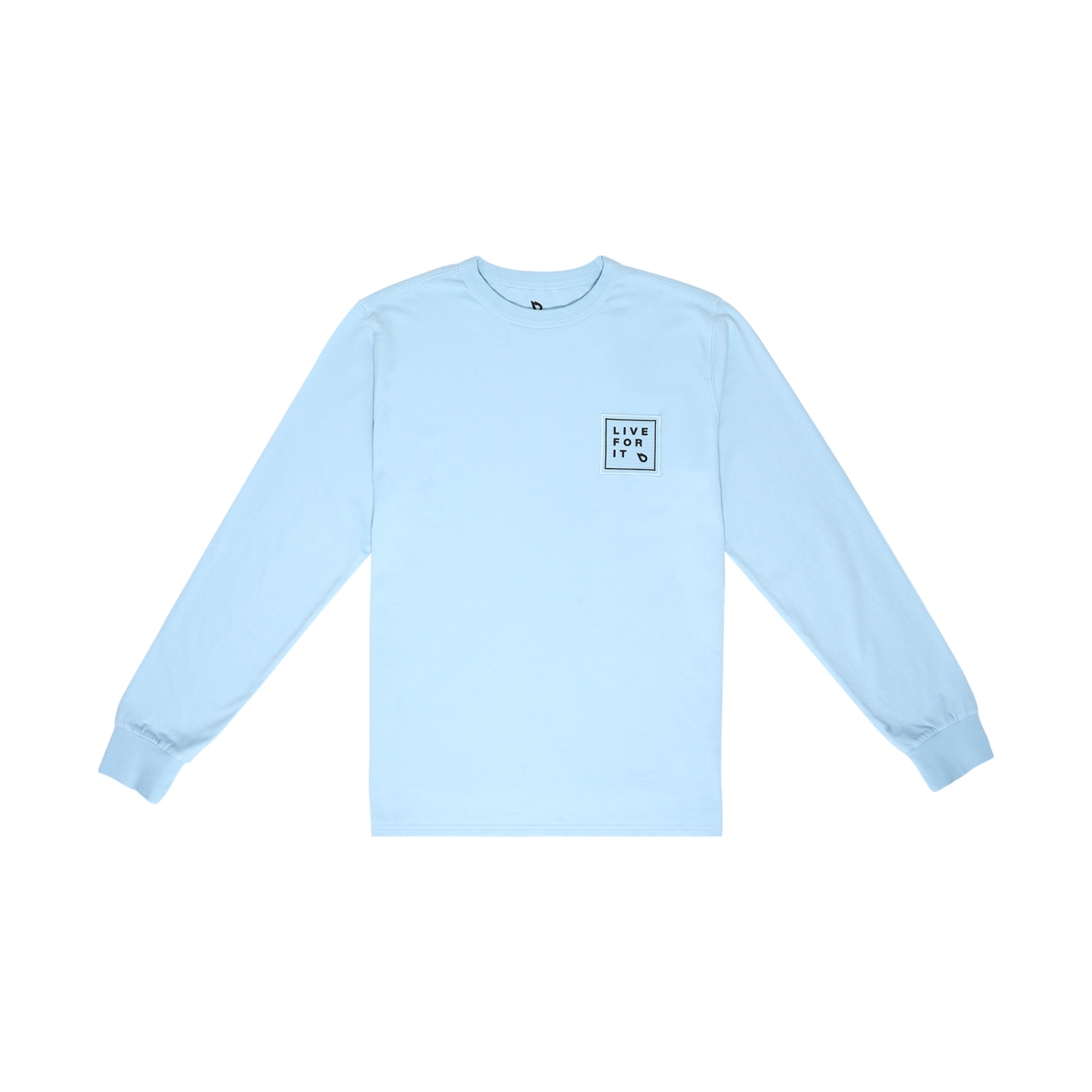 GONG | T-Shirt Manches Longues Live For It Patch Unisexe Coton Biologique