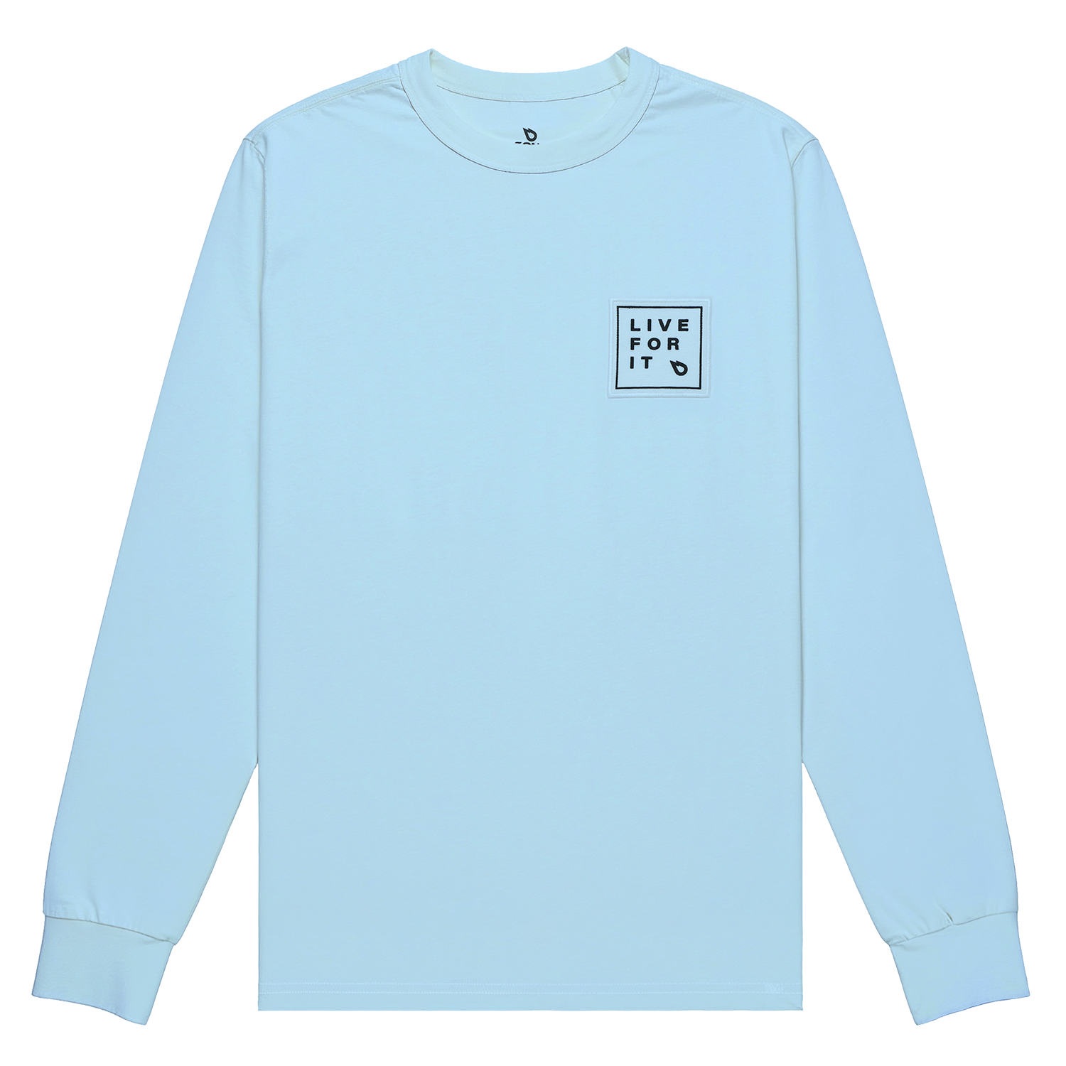 GONG | Long Sleeve T-Shirt Live For It Patch Unisex Organic Cotton