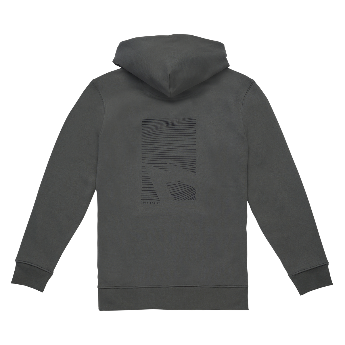 GONG | Unisex Graphic Swell Hoodie in Organic Cotton.