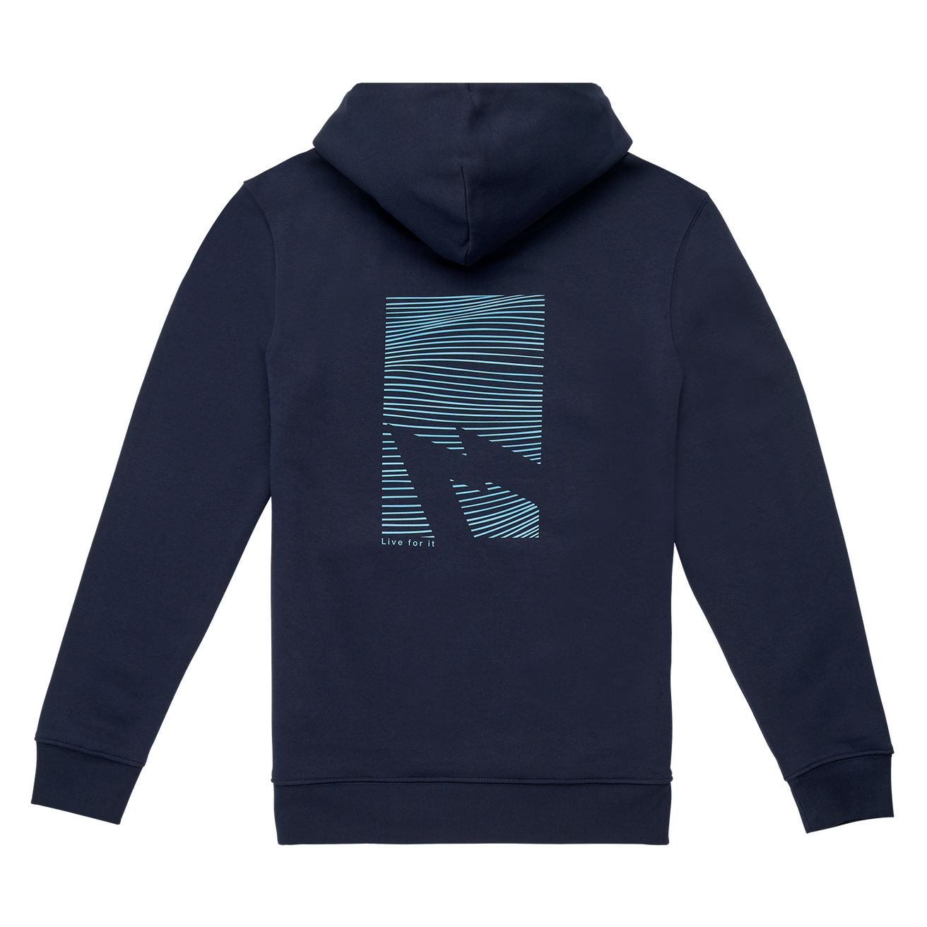 GONG | Unisex Graphic Swell Hoodie in Organic Cotton.
