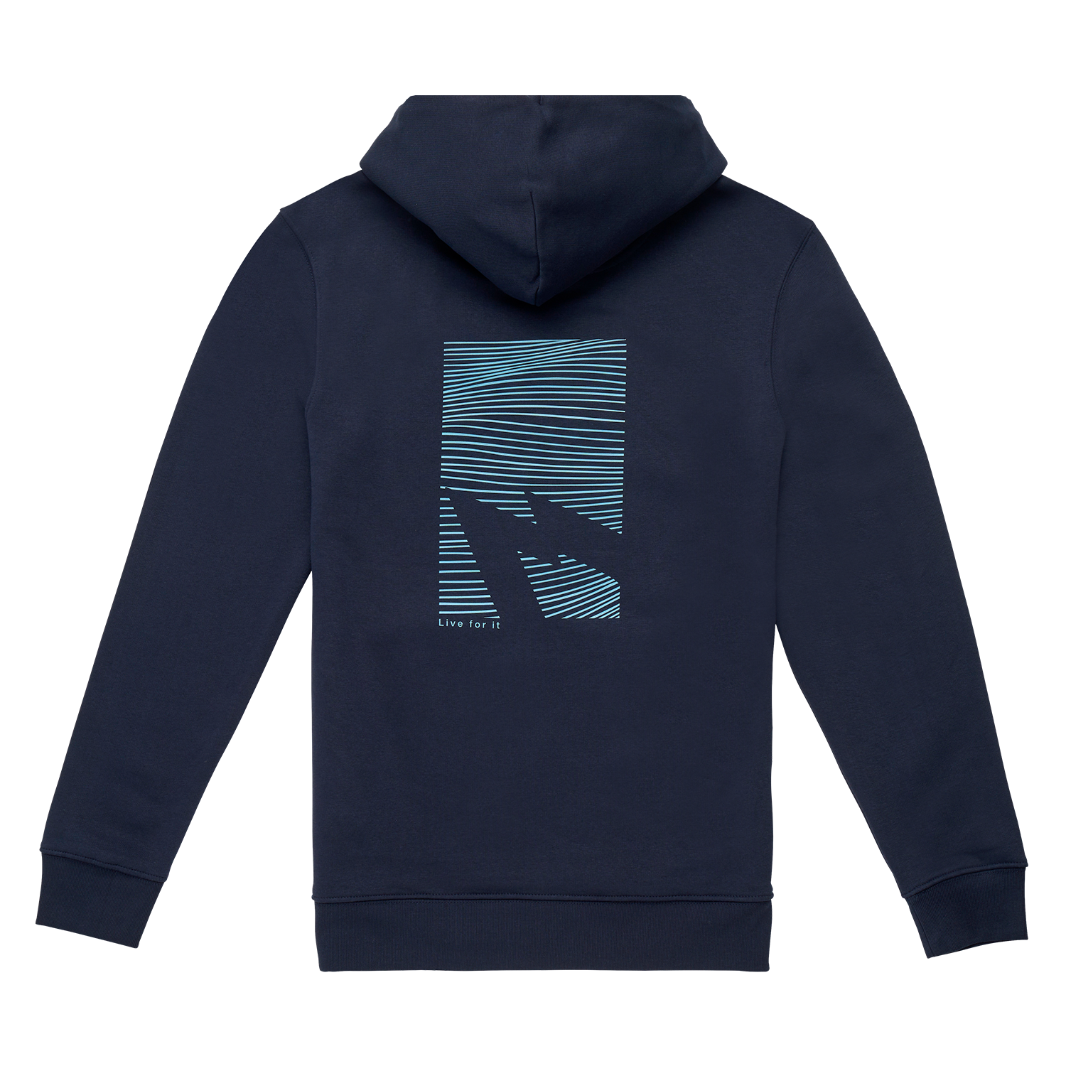 GONG | Unisex Graphic Swell Hoodie in Organic Cotton.