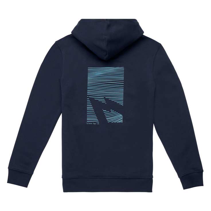 GONG | Unisex Graphic Swell Hoodie in Organic Cotton.