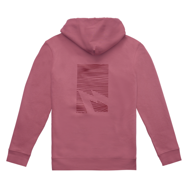 GONG | Unisex Graphic Swell Hoodie in Organic Cotton.