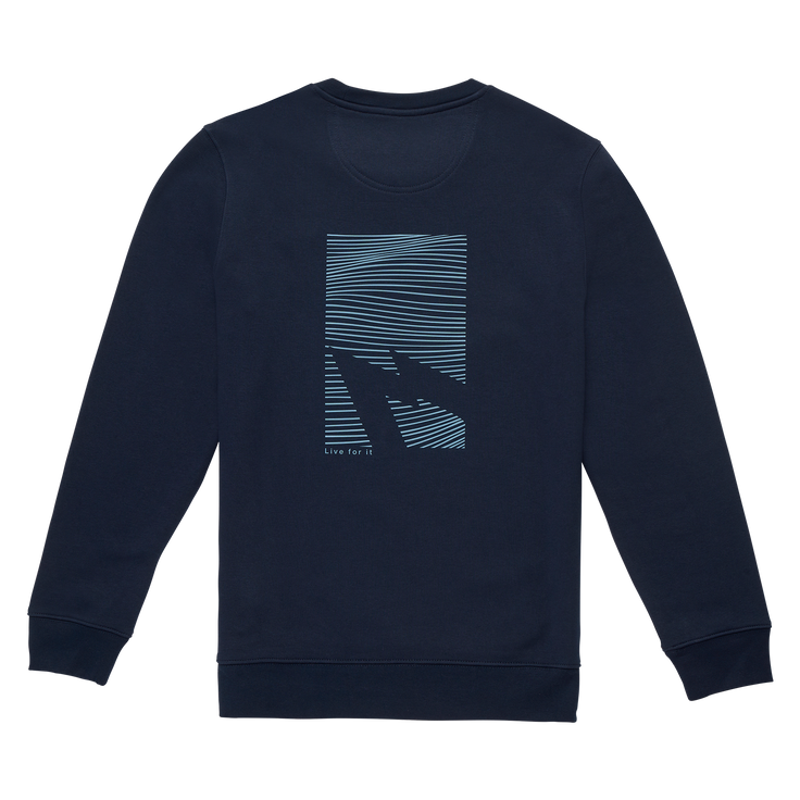 GONG | Unisex Graphic Swell Sweatshirt in Organic Cotton.