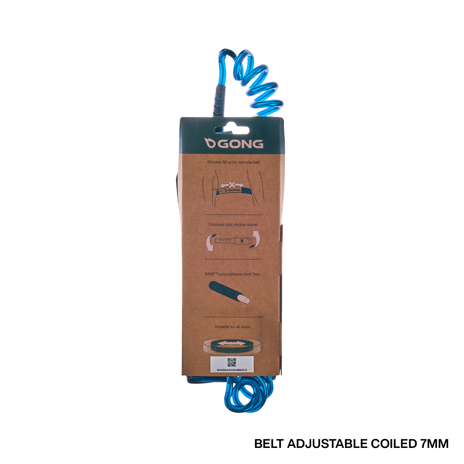 GONG | Leash Belt Adjustable Coiled 7mm