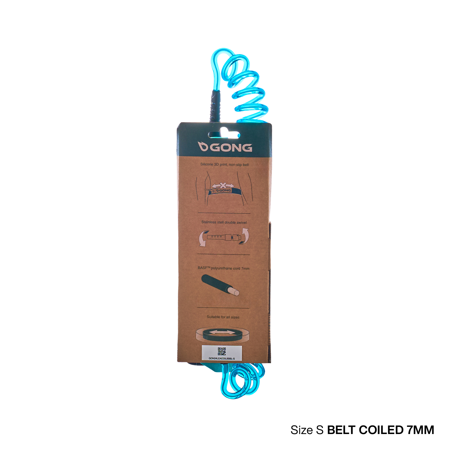 GONG | Foil Leash Belt Coiled - 7mm