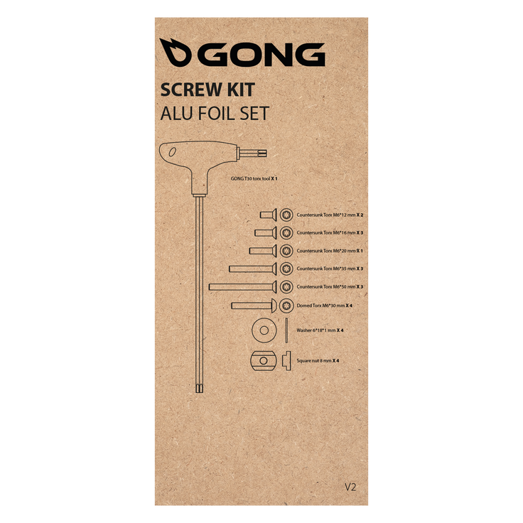 GONG | Complete Screw Kit Alu Foil V2