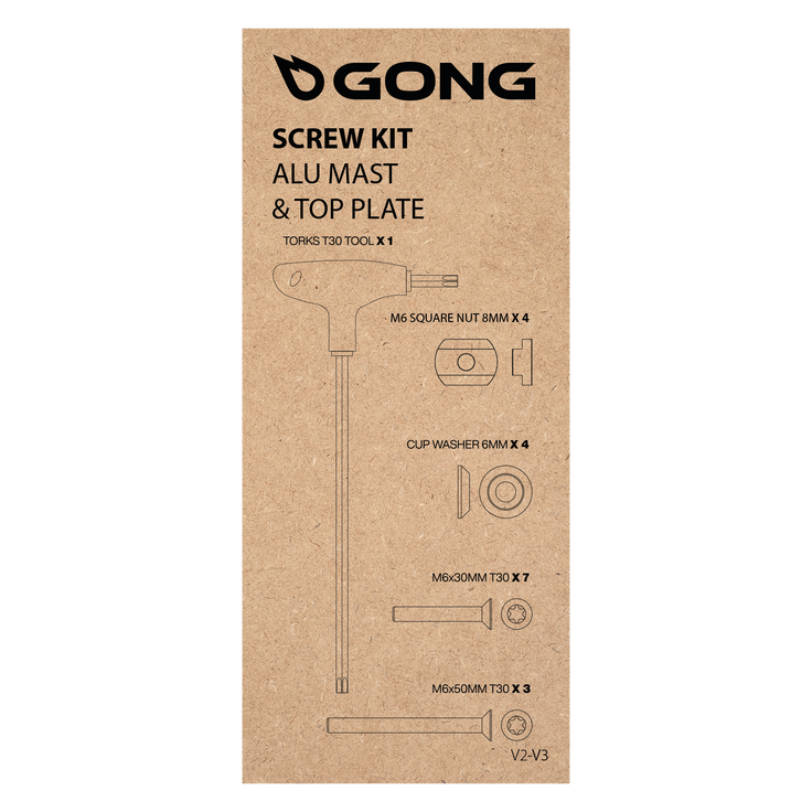 GONG | Screw Kit Alu Mast Top Plate V2/V3
