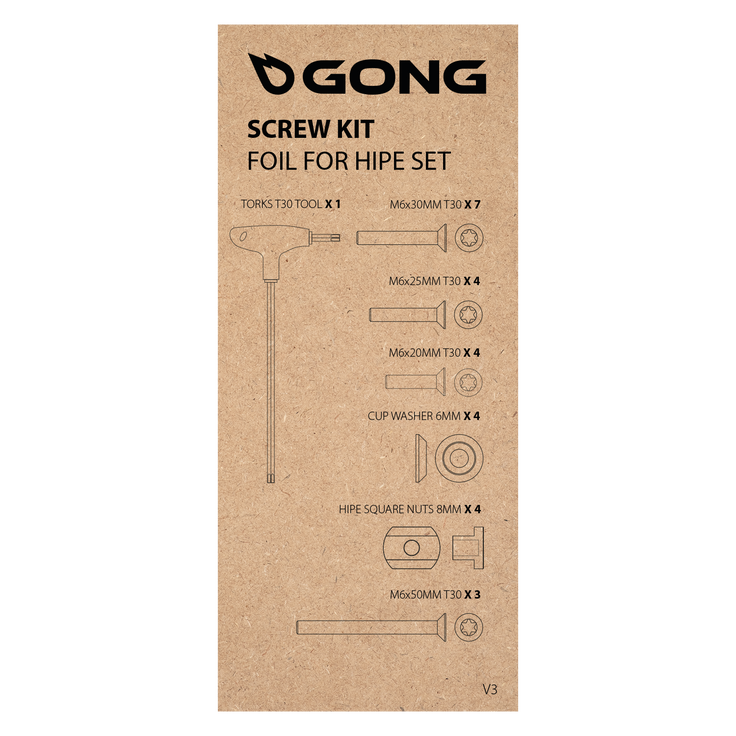 GONG | Complete Screw Kit HIPE Foil