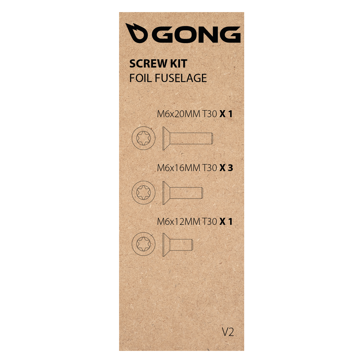 GONG | Screw Kit Front Wing and Stab V2