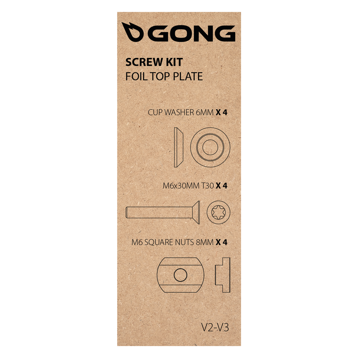 GONG | Screw Kit Top Plate V2/V3