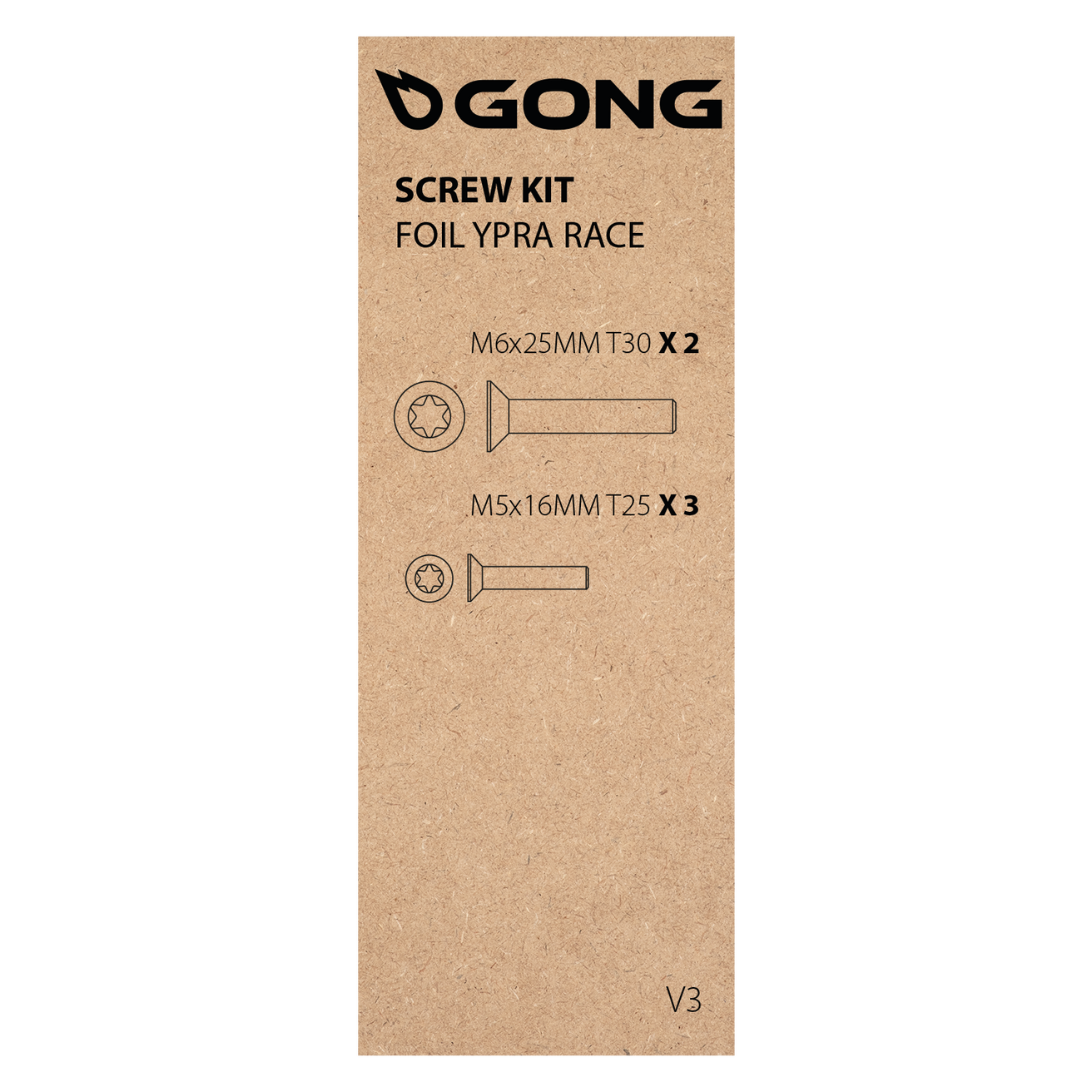 GONG | Screw Kit Ypra Race Foil V3