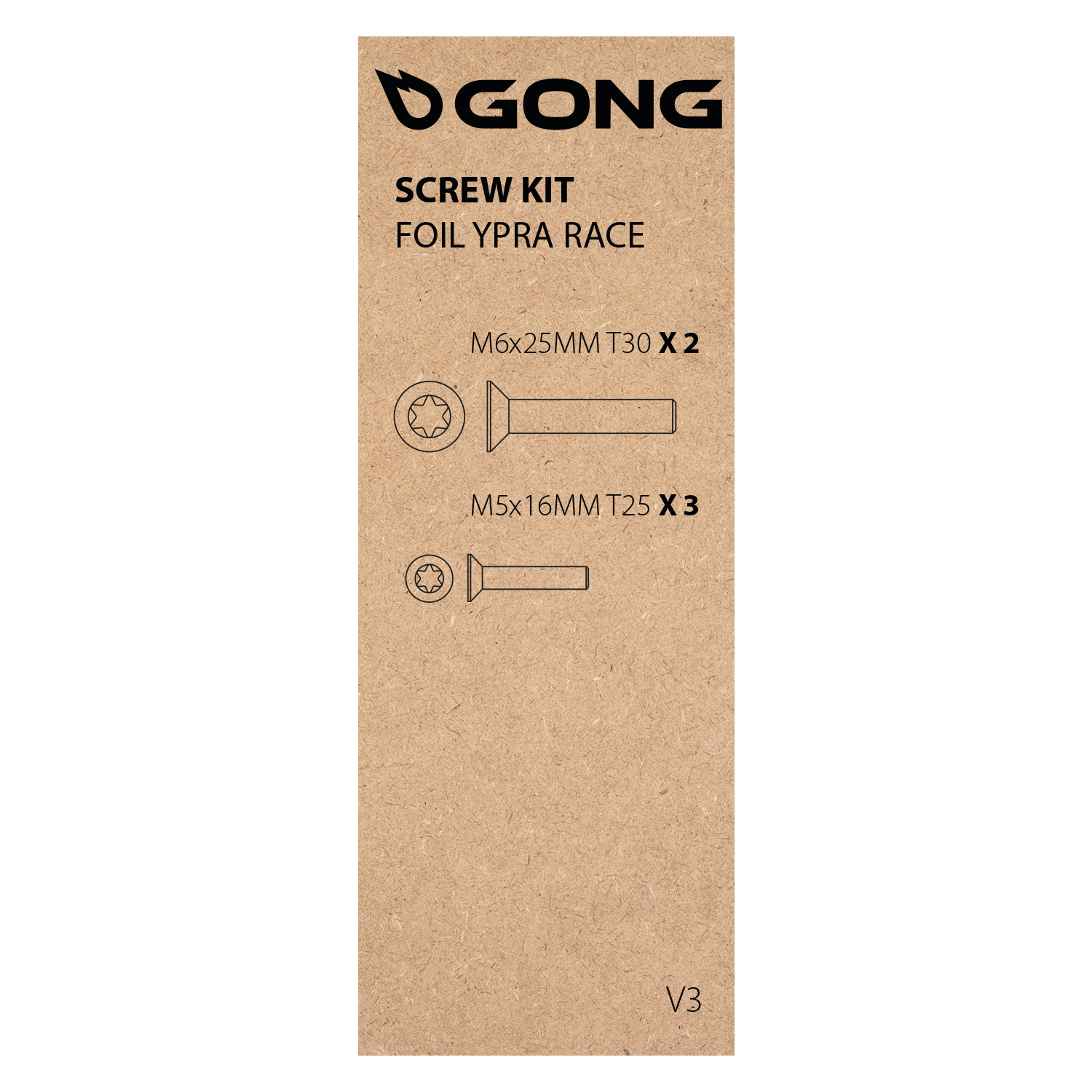 GONG | Screw Kit Ypra Race Foil V3