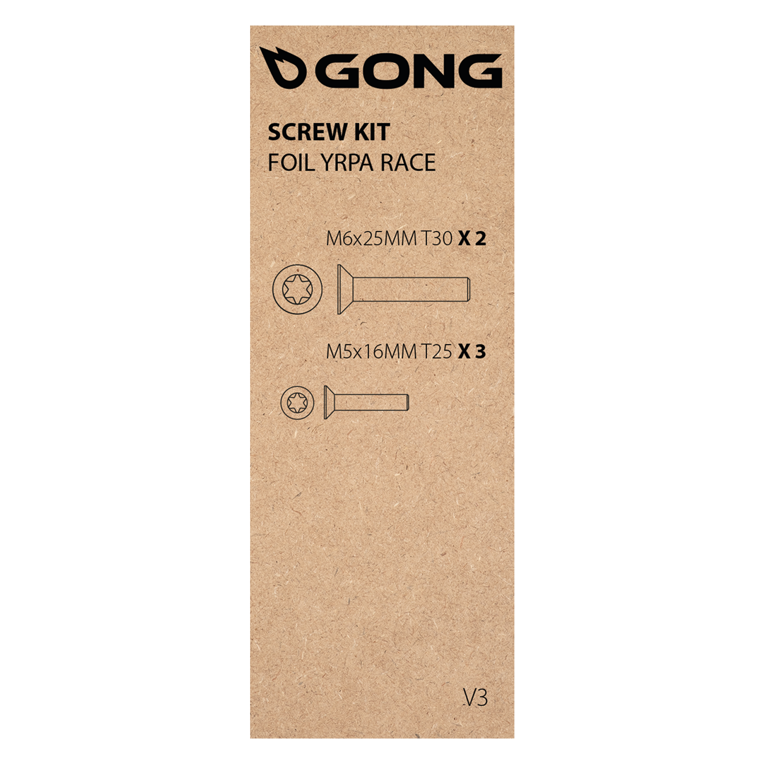 GONG | Screw Kit Ypra Race Foil V3