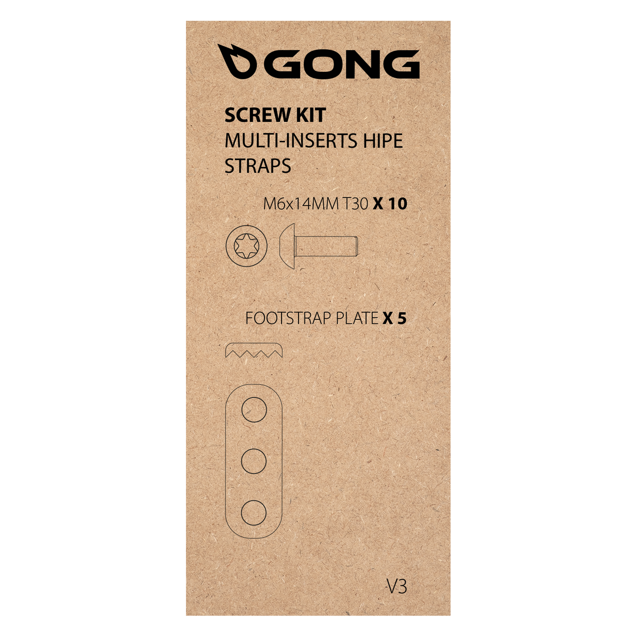 GONG | Screw Kit HIPE Multi-insert Strap