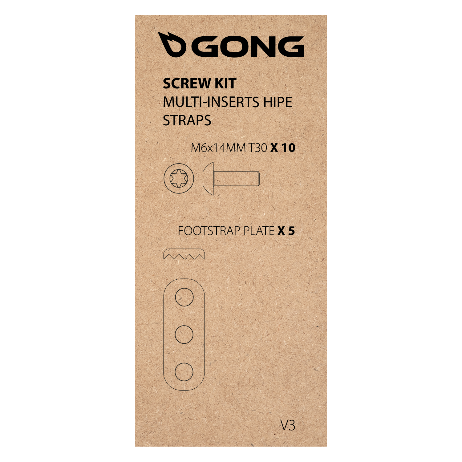 GONG | Screw Kit HIPE Multi-insert Strap
