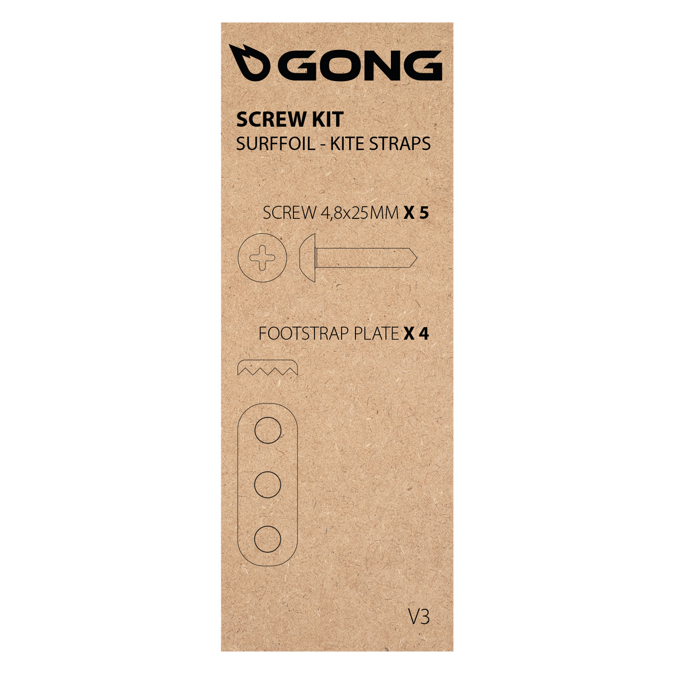 GONG | Screw Kit Kite and Surf foil Strap
