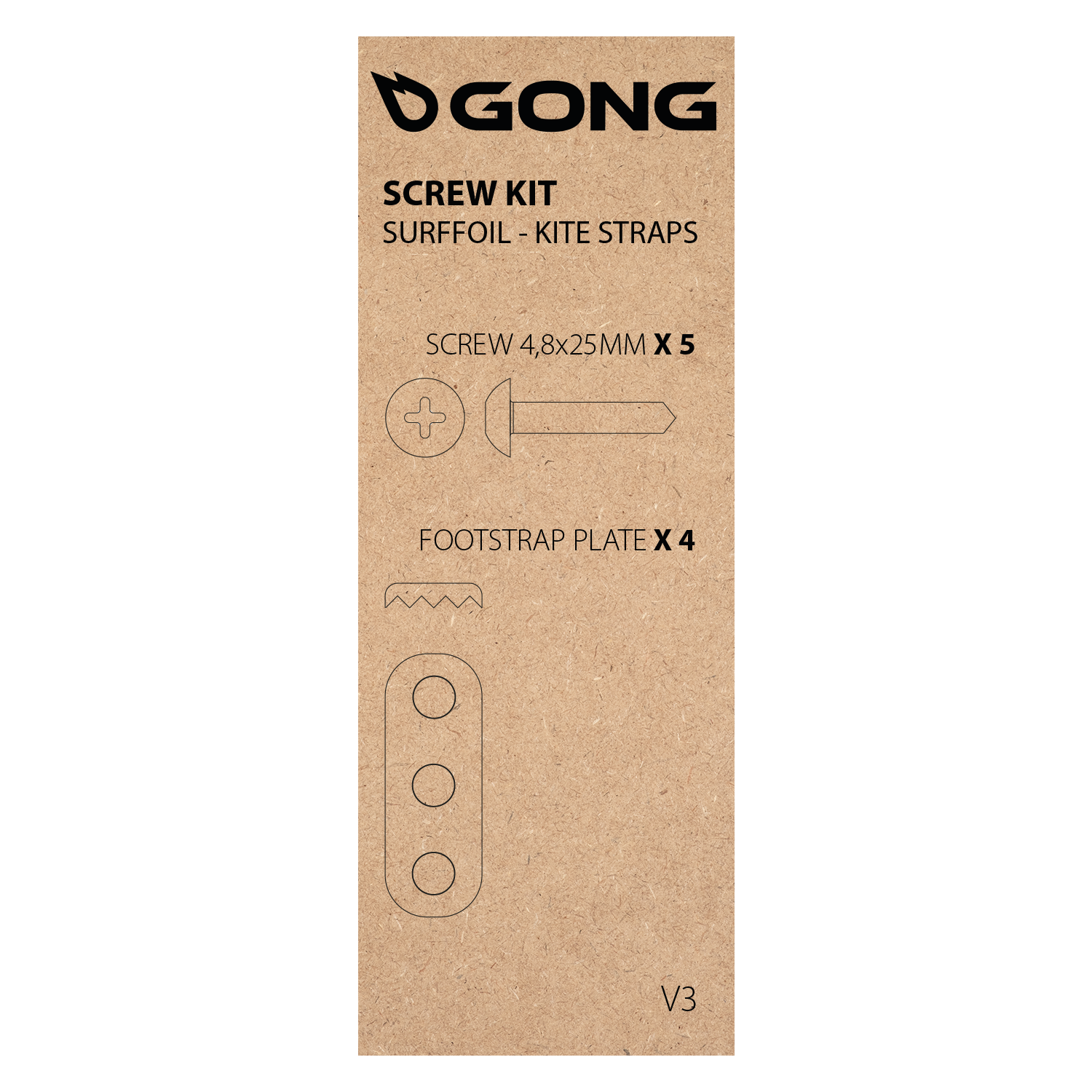 GONG | Screw Kit Kite and Surf foil Strap