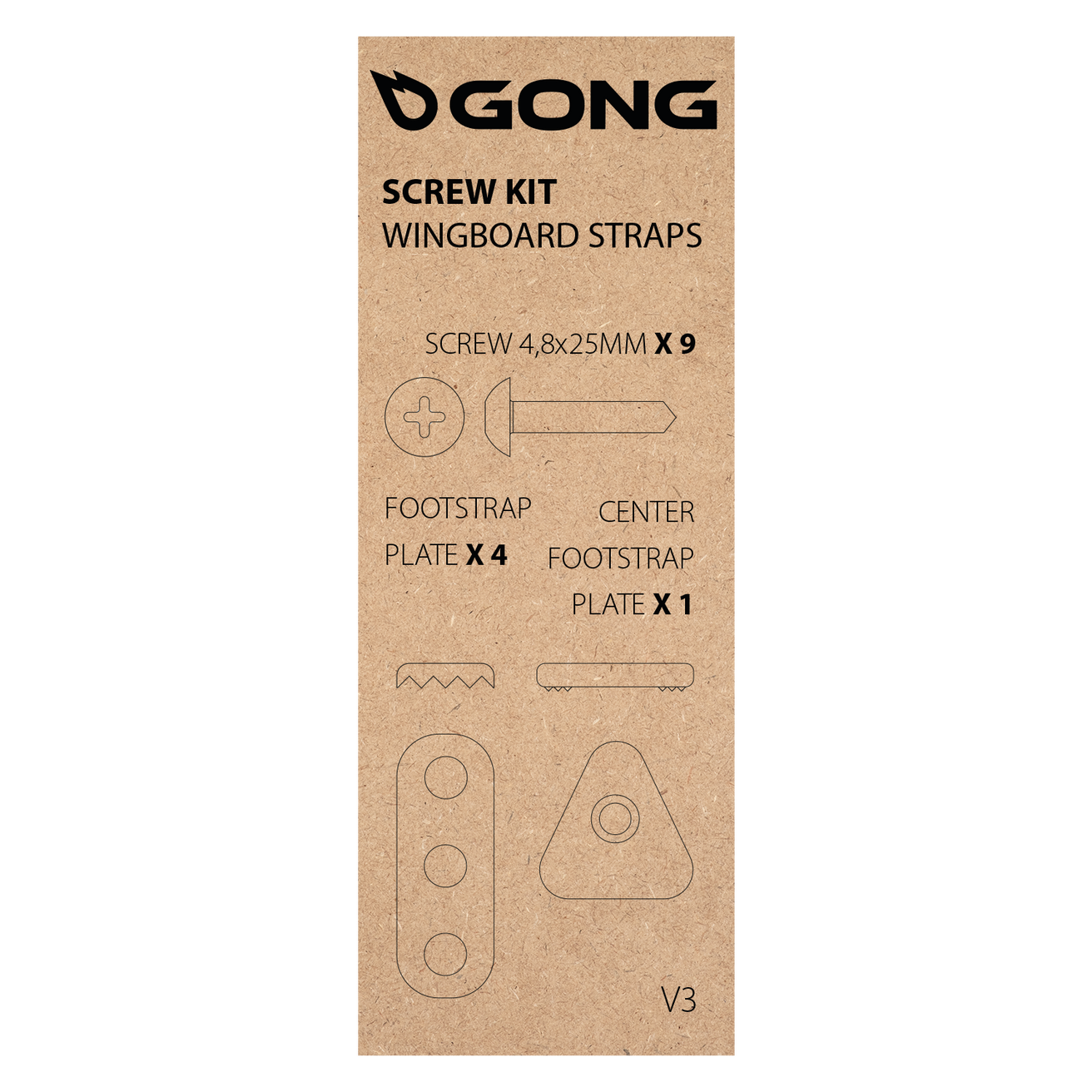 GONG | Screw Kit V Strap
