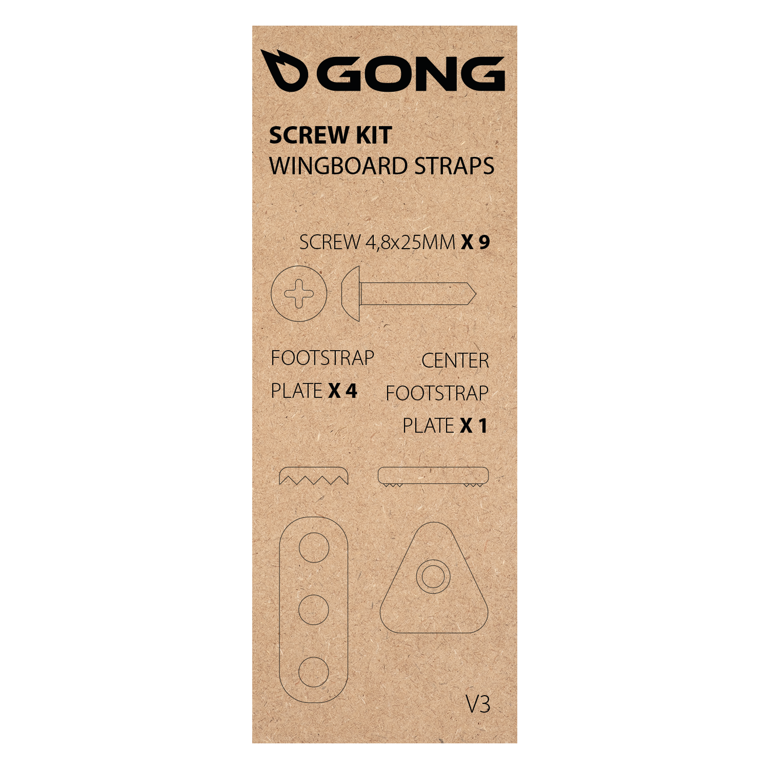 GONG | Screw Kit V Strap
