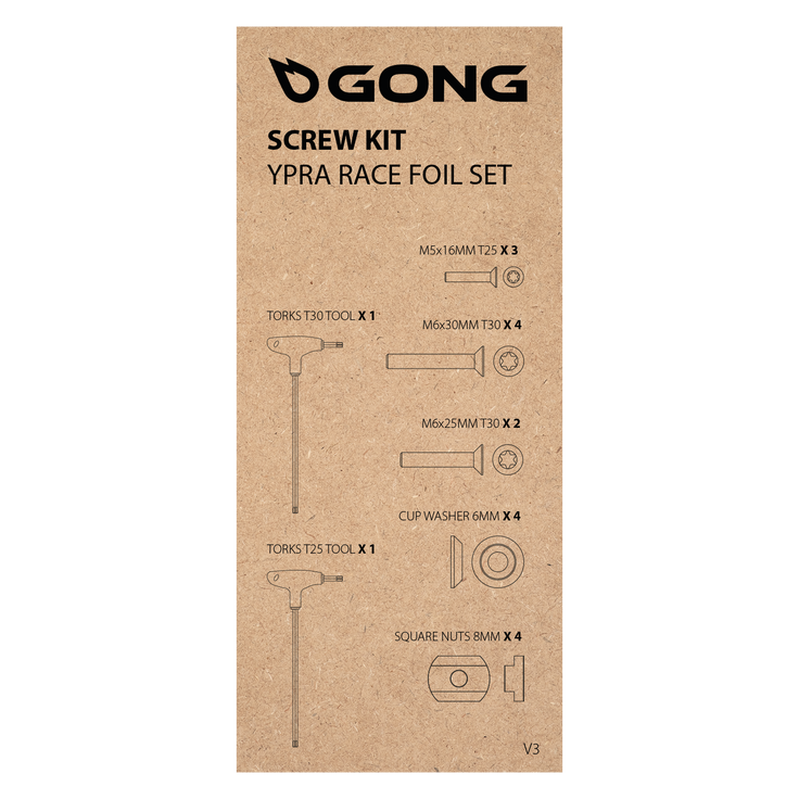 GONG | Complete Screw Kit Ypra Race Foil V3