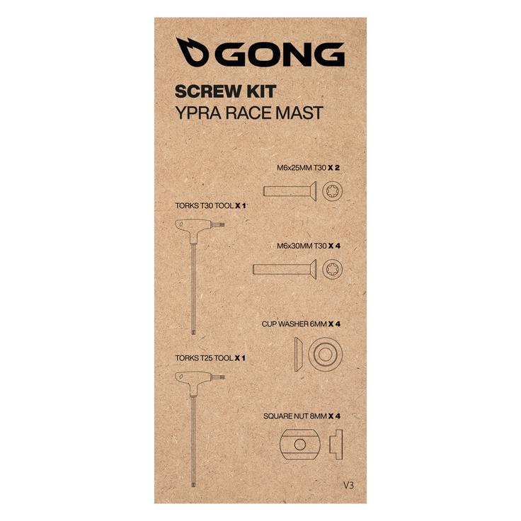 GONG | Screw Kit Carbon Mast Top Plate Ypra Race V3