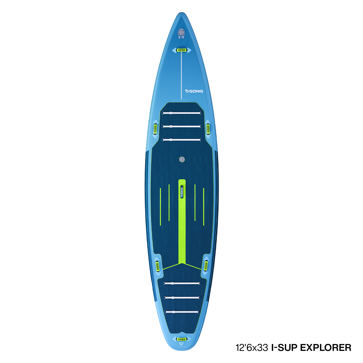 I-SUP Inflatable Explorer - 13'6 Navy / Green Second Hand 12537