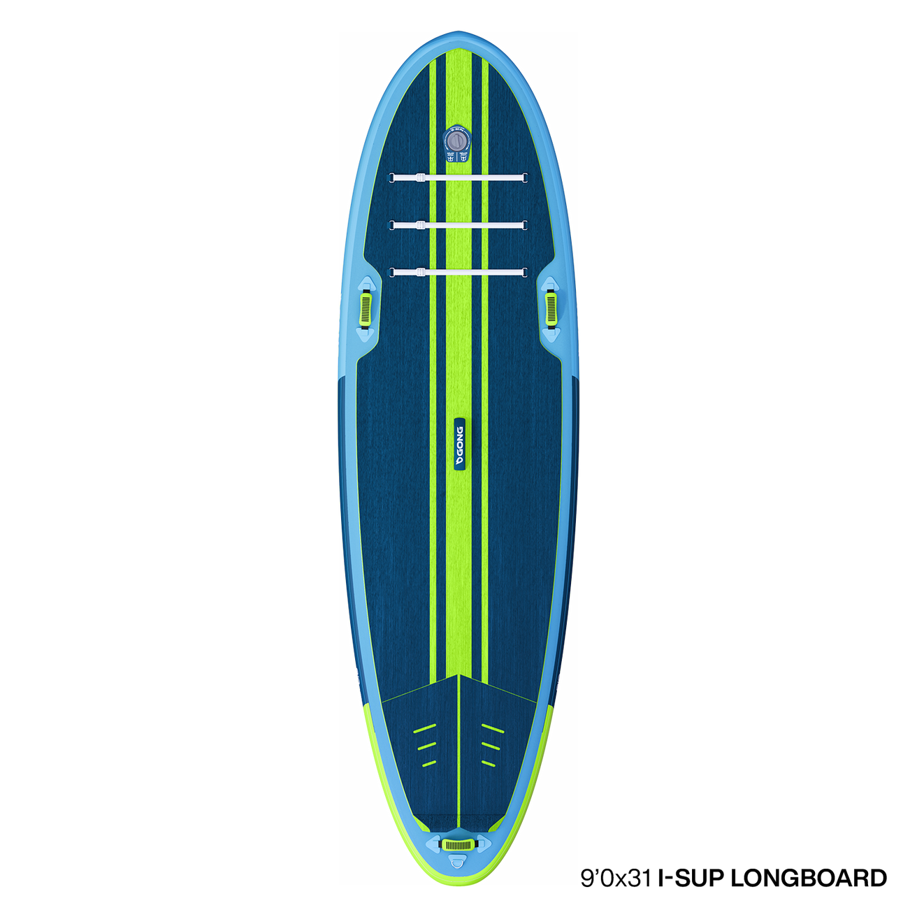 I-SUP Inflatable Longboard - 11' Navy / Green Second Rate 13045
