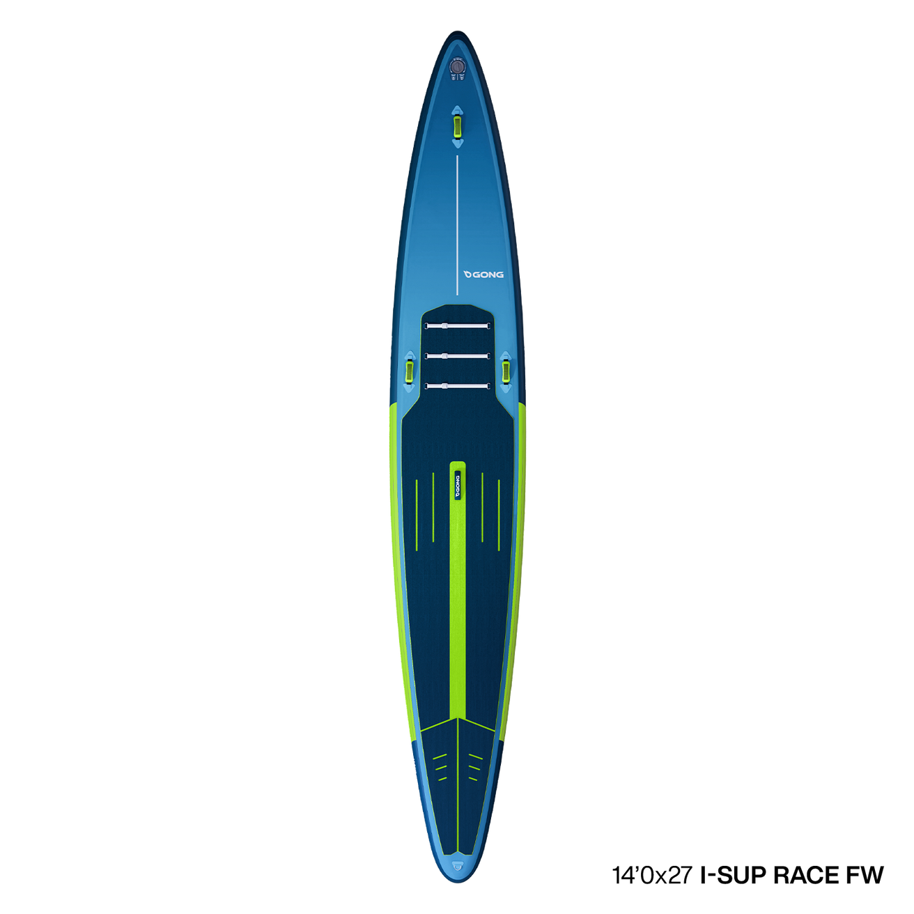 SUP Inflatable 14'0 I-SUP Race Flat Water - M Navy / Green Second Hand 12004