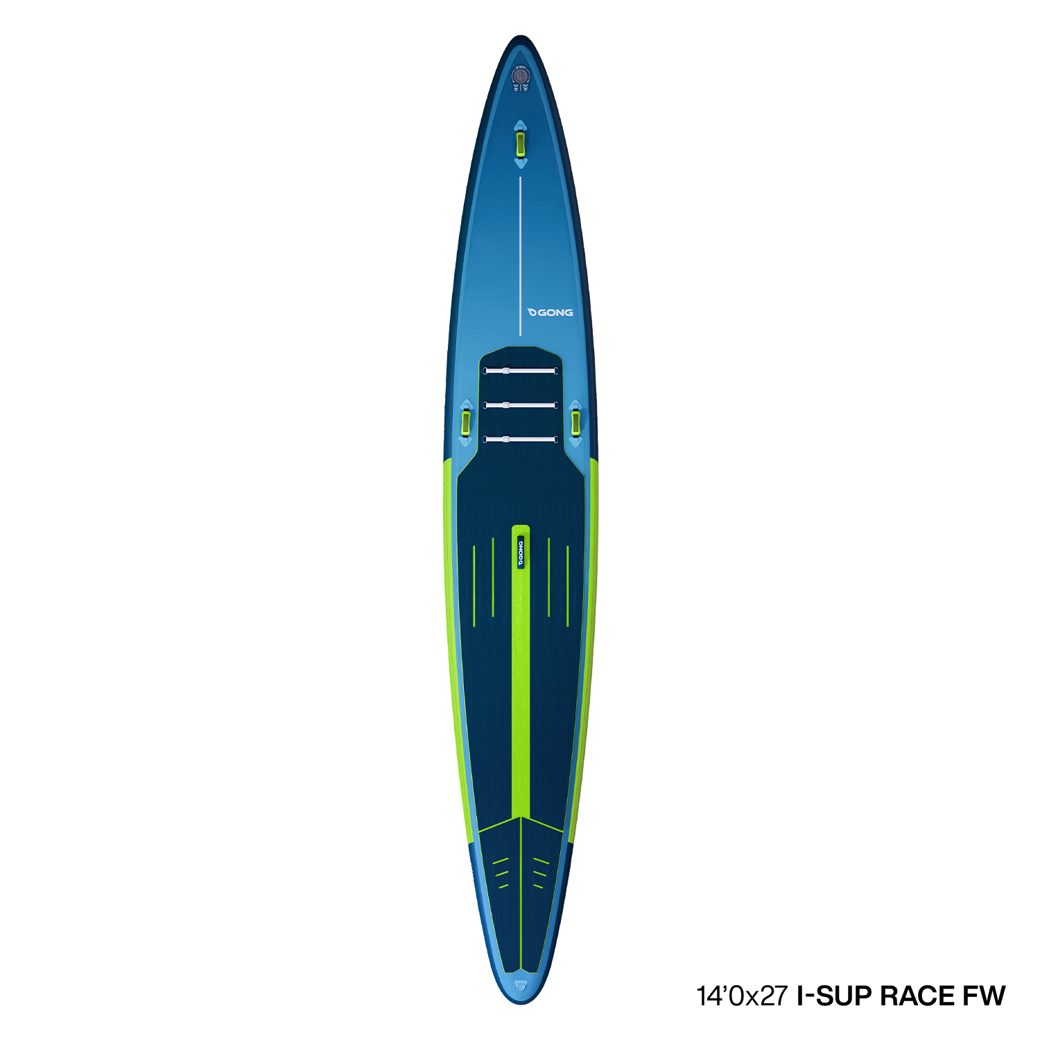 SUP Inflatable 14'0 I-SUP Race Flat Water - M Navy / Green Second Hand 12004