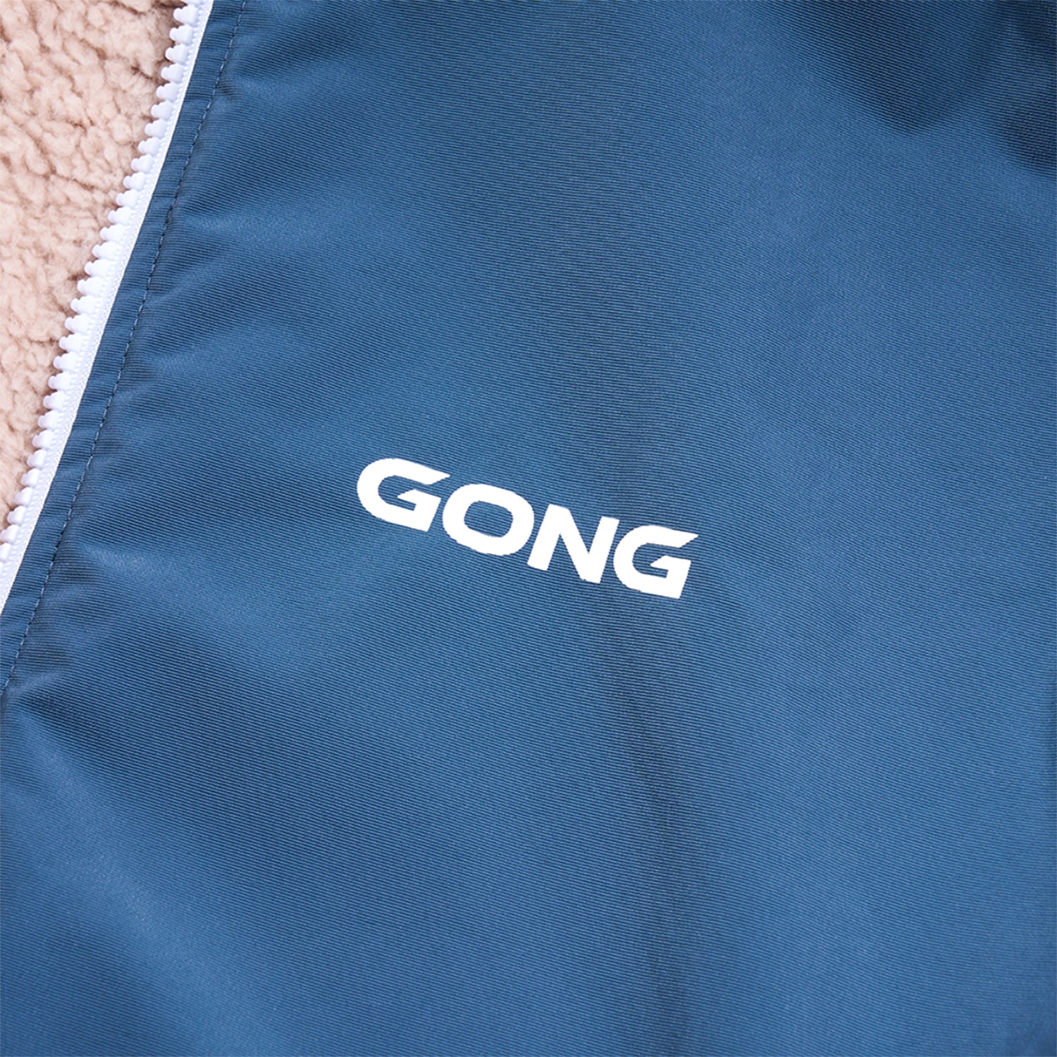 GONG | Poncho Imperméable Sable / Bleu