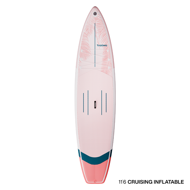 Pack SUP Inflatable First Cruising - 12'6 Pink / White Occasion 12874