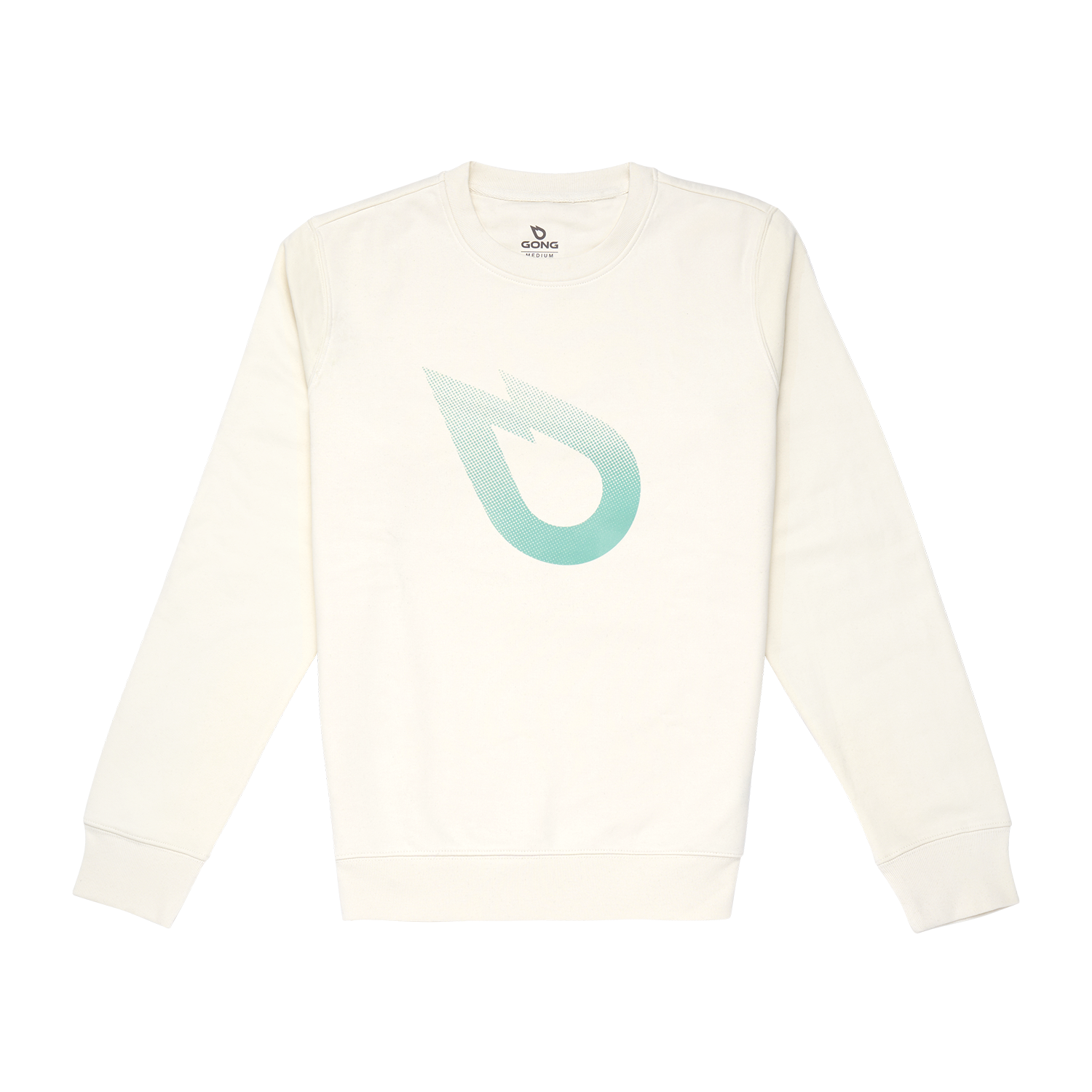 Sweat Flame Ball Coton Bio Ivoire - Logo Gris S Second Choix 8449